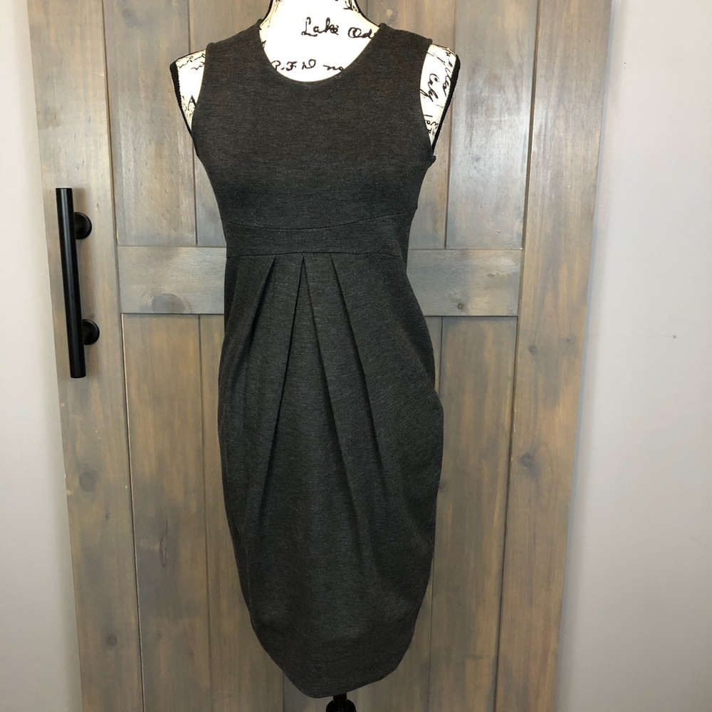 🆕 La Clef Sleeveless Maternity Dress Grey Size S